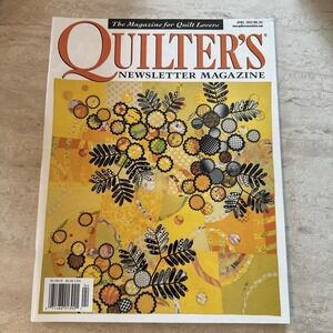 Quilter's Newsletter Magazine Vintage 2002 April No.341